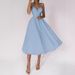 Women's Clothing Multi Color Sexy Spaghetti Strap Maxi Dress Flowy A-Line Evening Party Dress_ecoleips.com