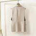 Women's Clothing Black Sleeveless Suit Vest Women's Slim Jacket Spring And Autumn New High End Waistcoat Vest Vest Women_ecoleips.com