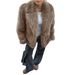 DiYun European And American Casual Style Plush Long-Sleeve Coat Women's Clothing 2025 Autumn/Winter_ecoleips.com