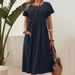 Medium And Long Dress, Summer New Cotton And Linen Skirt, Pleated Design, A-shaped Skirt, Large Size Loose._ecoleips.com