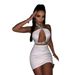 Women's Clothing Popular Nightclub Dress New Women's Halterneck Tight Sexy Bandage Dress Dress_ecoleips.com