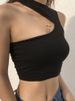2024 Summer Sleeveless Sexy Women Girls Summer Vest Crop Top Shirt Blouse Casual Slim Black Tanks Hot S M L_ecoleips.com