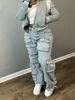 New Cross-Border European And American Women's Fashion Sexy Street Trendy Three-Dimensional Multi-Pocket Cargo Style_ecoleips.com