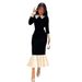 Black Slim Fit Mermaid Long Dress 2024 Autumn European American Style Polyester Muslim Dress for Women_ecoleips.com