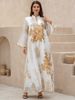 Women's Clothing Burnt Flower Sequined Skirt Light Luxury Celebrity Party Dress Skirt Muslim Robe Abaya_ecoleips.com