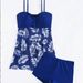 New Women's Multi-color All-match Swimsuit Printed Mesh Tankini High Waist Swimming Trunks Sexy Fashion Swimsuit_ecoleips.com