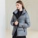 Women's Clothing Unisex Thermal Heated Short Puffer Jacket With 3D Pattern, Thickened Winter Coat For Extreme Cold Weather (Black, S/M/L/XL)_ecoleips.com