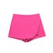 European And American Cross-Border Women's Fashion Wholesale High-Waisted Asymmetric Shorts Skirt Pants_ecoleips.com