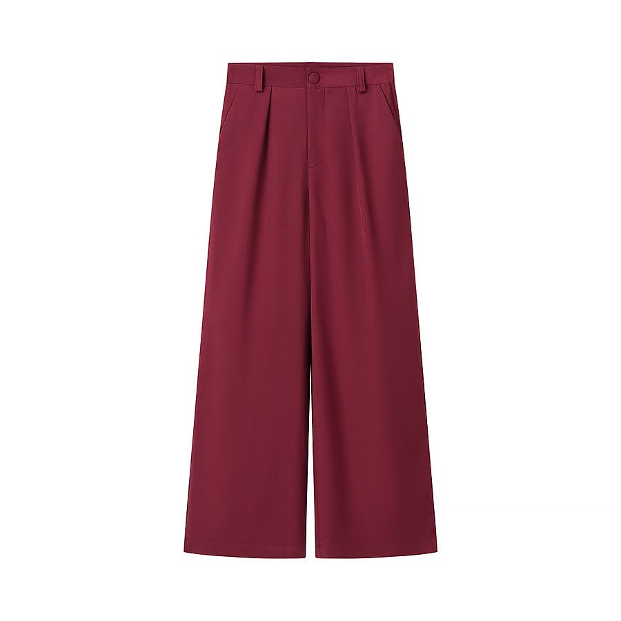 Women's Clothing Fashion V Neck Suit Jacket Top + Casual Trousers_ecoleips.com