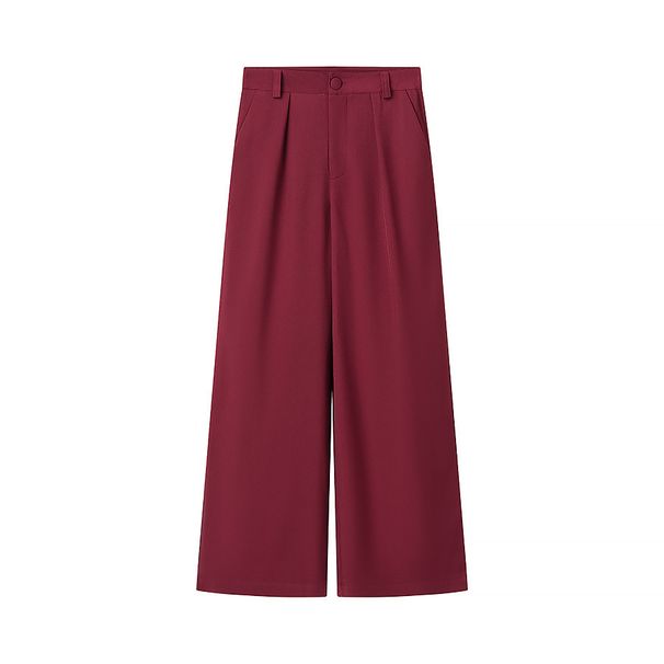 Women's Clothing Fashion V Neck Suit Jacket Top + Casual Trousers_ecoleips.com