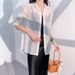 Guofeng Top Back Tencel Sunscreen Shirt Women's Summer Loose Lapel Design Women's High-end Shirt_ecoleips.com