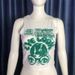 Women's Sleeveless Printed Crop Top - Stretchy Polyester Slim Fit Summer Casual Vest With Portrait Graphic, Red/Green/Dark Grey_ecoleips.com