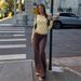 Women's European American Style round Neck Long Sleeve Polka Dot Print Slim Fit Base T-Shirt New Autumn Arrival_ecoleips.com
