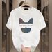 Women's Clothing Handsome Heavyweight Cotton Short Sleeved T Shirt For Men And Women In Summer Ins Trendy Street Loose Round Neck Cotton Top_ecoleips.com
