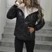 Women's Quilted Puffer Jacket With Diamond Stitch Design, Short-Length Loose Fit Casual Coat, Lightweight Polyester Outerwear For Fall & Winter_ecoleips.com