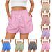 New Hot Selling Women's Clothing Striped Button Casual Commuter Shorts Women_ecoleips.com