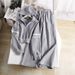Women's Waffle Knit Zip-Up Hoodie & Wide Leg Pants Set - Trendy Casual Two-Piece Outfit For Spring & Fall_ecoleips.com