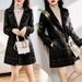 Luxury Velvet & Fur Trimmed Winter Jacket For Women – Oversized Lapel Coat, Thickened Loose Fit Plus Size Outerwear_ecoleips.com