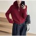 Aria Basics Aria Basics KANING Solid Color Fur Collar Double Zipper Knit Cardigan 2026 Autumn/Winter New Design European And American Style_ecoleips.com