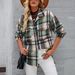 Real Shot Of 2025 Cross-border Women's Autumn And Winter New Long-sleeve Cardigan With Turn-down Collar, Loose_ecoleips.com