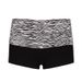 2025s Fashion Color Block Zebra Print Waist-Cinching Sports Shorts Girl Elastic Slim Basic Casual Hot Pants_ecoleips.com