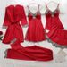 Women's Clothing women's sexy home pajamas five piece set sexy lingerie sexy temptation lace_ecoleips.com