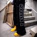 Women's Clothing Loose Diamond Printed Casual Pants Letter Patterned Trousers Fashionable Loose Fit_ecoleips.com