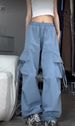 2025 Spring And Autumn New American Retro Hot Girl Workwear Casual For Women Loose Street Dance Hip-Hop Trendy Wide-Leg_ecoleips.com
