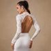 Women's Slim Fit Lace Bodysuit Long Sleeved Solid Color Sexy Spring New Arrival Jumpsuits Rompers_ecoleips.com