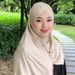 Muslim Accessories"Premium Brushed Polyester Headscarf – Elegant Malay-Style Cover With Nail Diamond Accents"_ecoleips.com