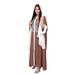 Women’s Clothing Muslim robe satin contrast color stitching sequin long skirt does not include headscarf_ecoleips.com