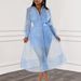 D3324 Plus Size Sexy Mesh Fashion Tie Shirt Dress Camisole Two-Piece Set_ecoleips.com