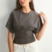 Women's Round Neck Short Sleeve T-Shirt Loose Fit Batwing Sleeve Basic Tee For Women (Black/White/Pink/Brown/Gray) Casual Comfortable Daily Wear_ecoleips.com