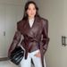 Women's Cool Motorcycle Leather Jacket Belted Outerwear For Autumn And Winter European American Style_ecoleips.com