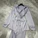 Women's Clothing Fashion Casual Suit Satin Flower Decoration Strap Shirt Suspender Skirt Two Piece Suit_ecoleips.com