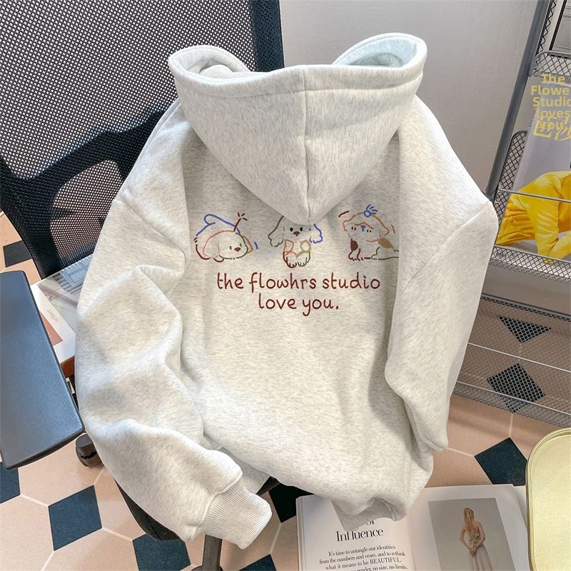 Men's Hooded Sweatshirt 2025 New Style American Design Casual Fleece Lined Thickened Long Sleeved Top for Autumn/Winter_ecoleips.com