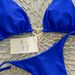 2026 European American Style Solid Color Two Piece Bikini Set with Heart Shaped Metallic Straps Regular Fit Vacation Sexy Polyester Nylon_ecoleips.com