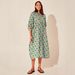 New Cross-border Floral Fashion Women's Loose Casual Relaxed Summer Rayon Vacation Dress In Stock For Wholesale_ecoleips.com
