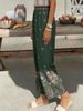 Holiday Style Women's Wide-leg Pants, Loose And Skin-friendly And Comfortable, Floral Pattern, Elastic Waist, Traveling Daily Commuting Party_ecoleips.com