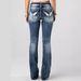 New Embroidered Jeans European And American Women's Clothing Heavy Wash Stretch Denim Trousers_ecoleips.com