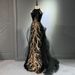 Women's Clothing New Black Evening Dress High End Slim Temperament Celebrity Host Halter Neck Fishtail Skirt Wedding Toast Dress_ecoleips.com