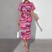 Women's Striped Belted Shirt Dress Summer Wrap Style Long Dress with Tie Waist for Office And Casual Wear_ecoleips.com