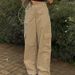 Women's Clothing Retro Overalls Loose Slim Street Style Big Pocket Wide High Waist Straight Jeans_ecoleips.com