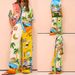 Women's Clothing Spring Women's Trousers Set Fashionable Casual Printed Color Block With Pocket For Formal & Casual For Women_ecoleips.com