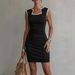 2024 New Summer Dress For Women Fashion Sleeveless Color Block Slim Fit Bodycon Dress Casual Party Evening Streetwear_ecoleips.com