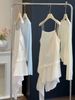 Design Sense Irregular Vest Skirt Women's Summer New Slim-fitting Versatile Stacked Wear Bottom T-shirt Suspender Two-piece Set_ecoleips.com