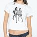 Retro Y2K Millennium Style White Short-sleeved T-shirt For Women, Summer European And American Hot Girl Off-shoulder_ecoleips.com