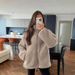 Women's Cozy Fleece Coat With High Neck - Soft Loose Fit Winter Jacket For Casual & Office Wear (Khaki, Coffee, Beige)_ecoleips.com
