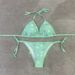 2026 Women's Swimsuit Fashion Silk Star Same Style Seaside Pool Printed High Waist Strap Bikini_ecoleips.com