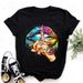 Women's Clothing Women's Hot Selling Goods Lips Retro Casual Plus Size Women's Loose Women's Short Sleeved T Shirt_ecoleips.com